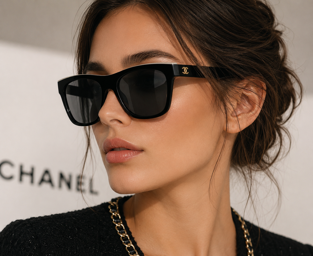CHANEL5569 Acetate Square Sunglasses Chanel Eyewear  🖤