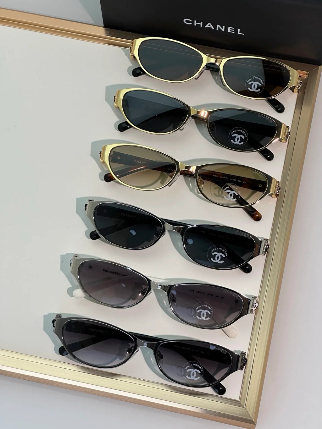 CHANEL 4166 Camellia Rectangle Sunglasses Eyewear  🖤