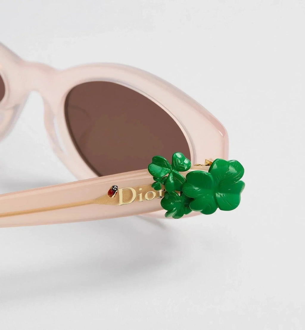 DIOR Dior Clover B1F Transparent Pink Oval  Sunglasses✨
