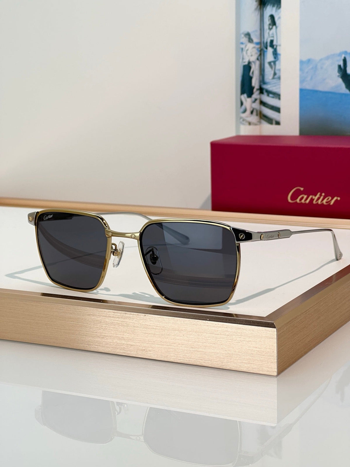 Cartier PREMIÈRE DE CARTIER CT0614O 002 Titanium Sunglasses 🐆