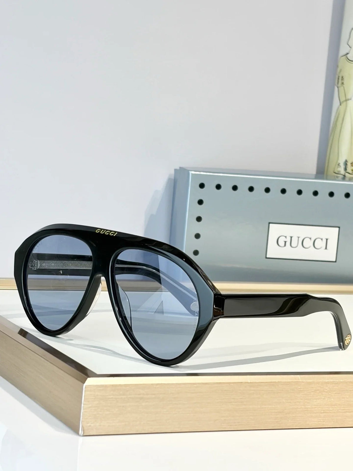 Gucci GG0479S 002 Aviator Oversized Sunglasses 🇮🇹