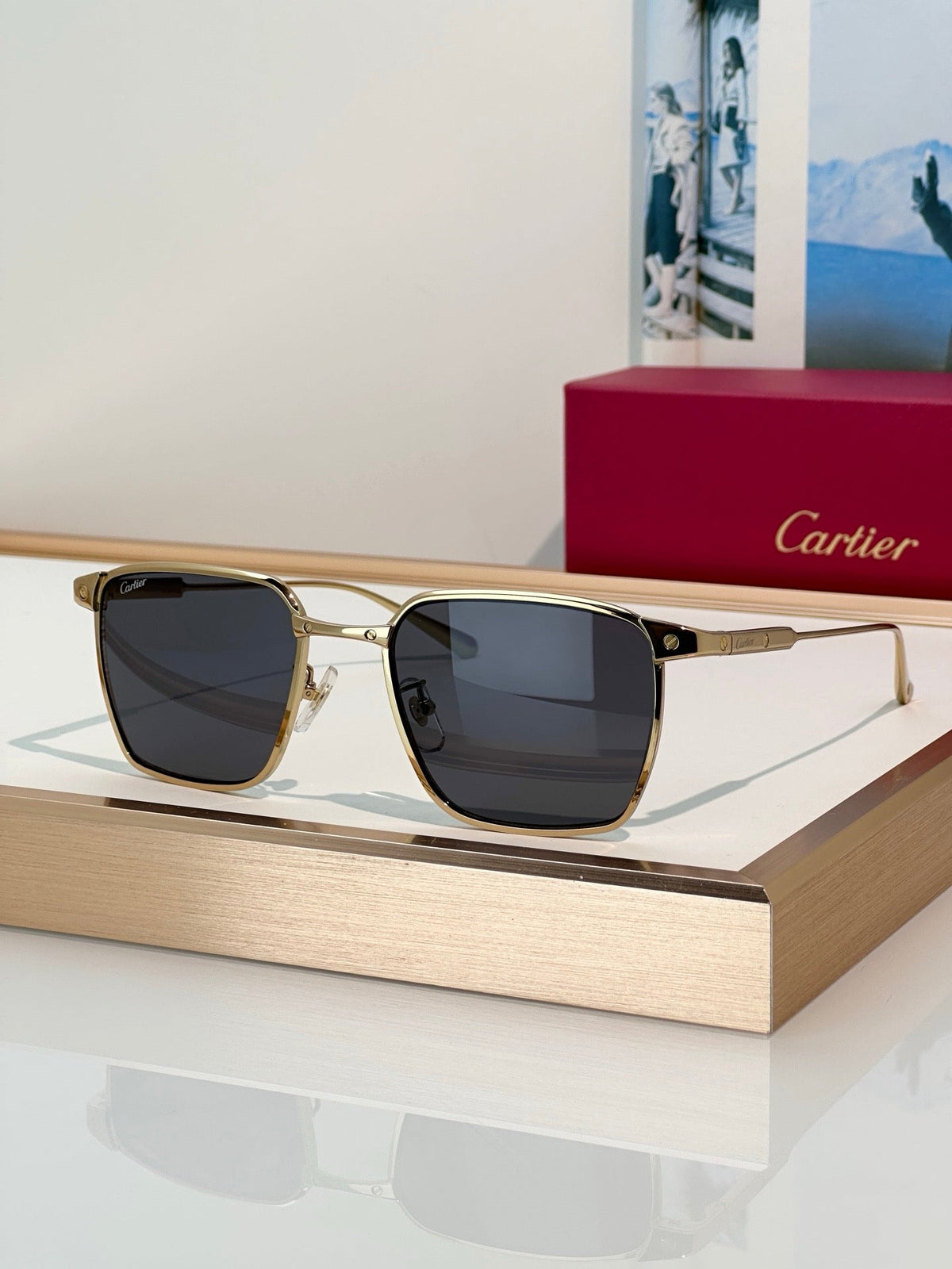 Cartier PREMIÈRE DE CARTIER CT0614O 002 Titanium Sunglasses 🐆