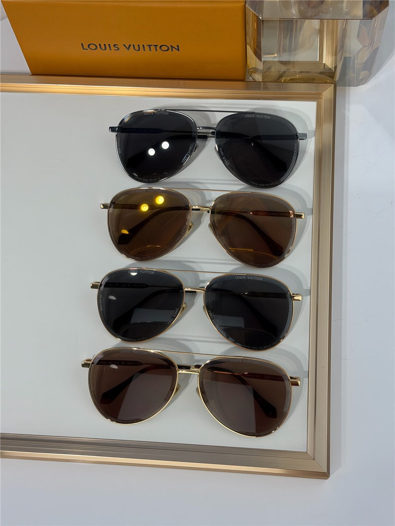 Louis Vuitton Z2636U LV Super Vision Metal Pilot Sunglasses ✨