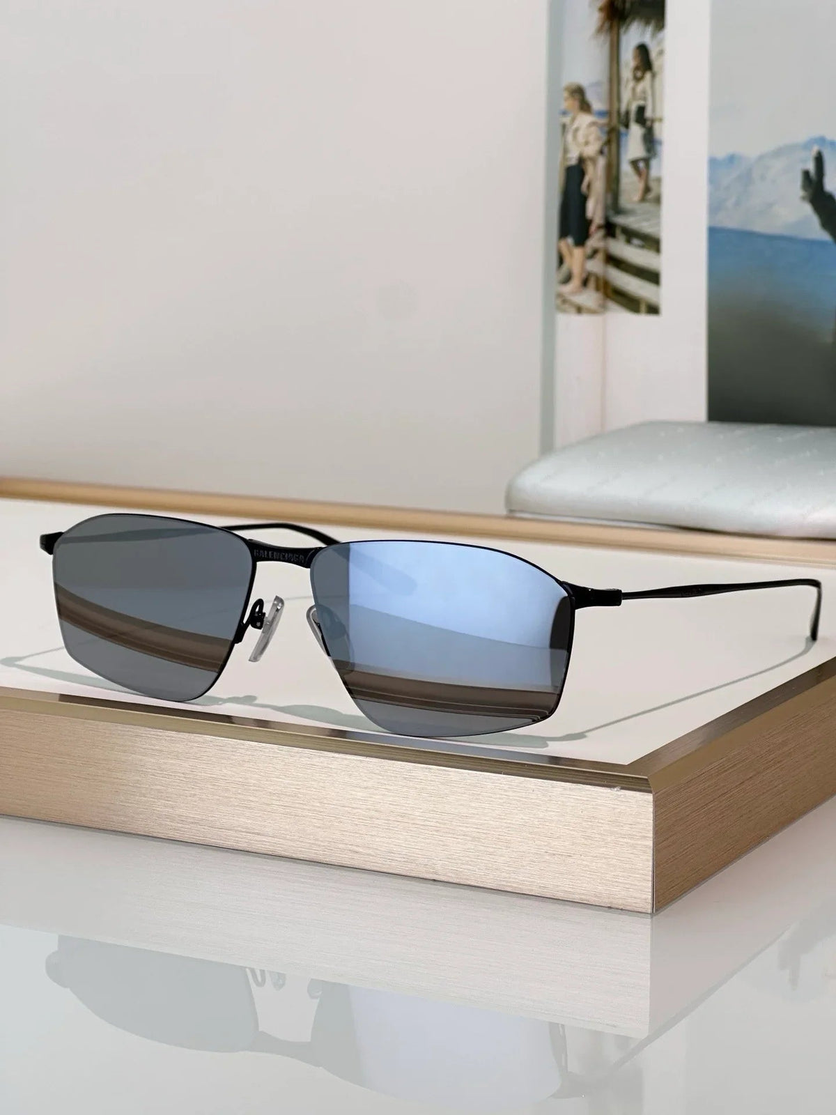 BALENCIAGA  Metal Frame 62mm BB0413S Sunglasses🖤