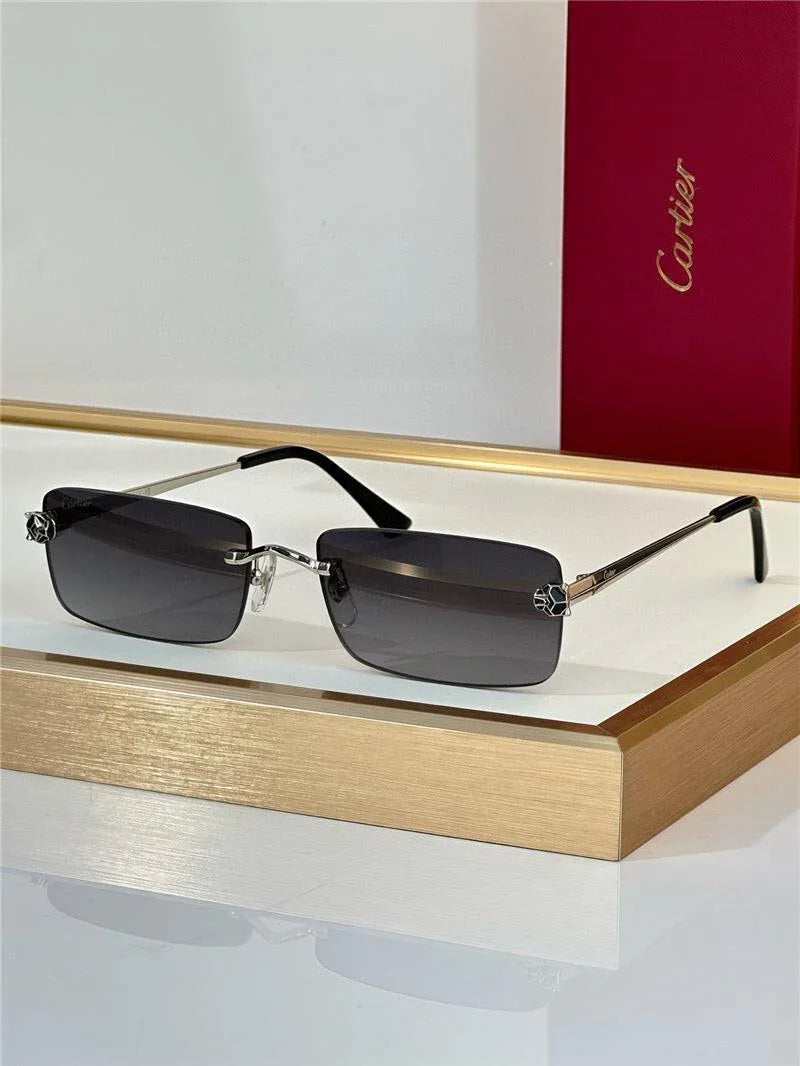 '- Cartier CT0598S 001 Première de Cartier Rectangle Shape Sunglasses NEW 🐆