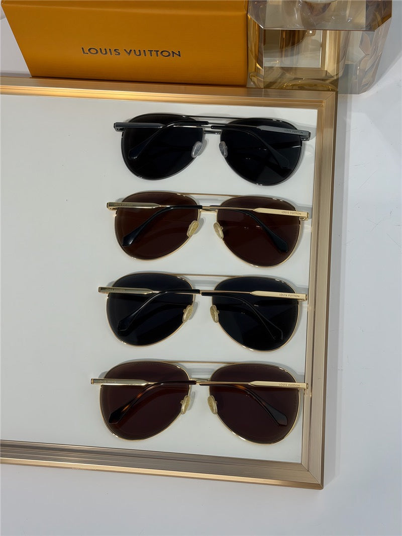 Louis Vuitton Z2636U LV Super Vision Metal Pilot Sunglasses ✨