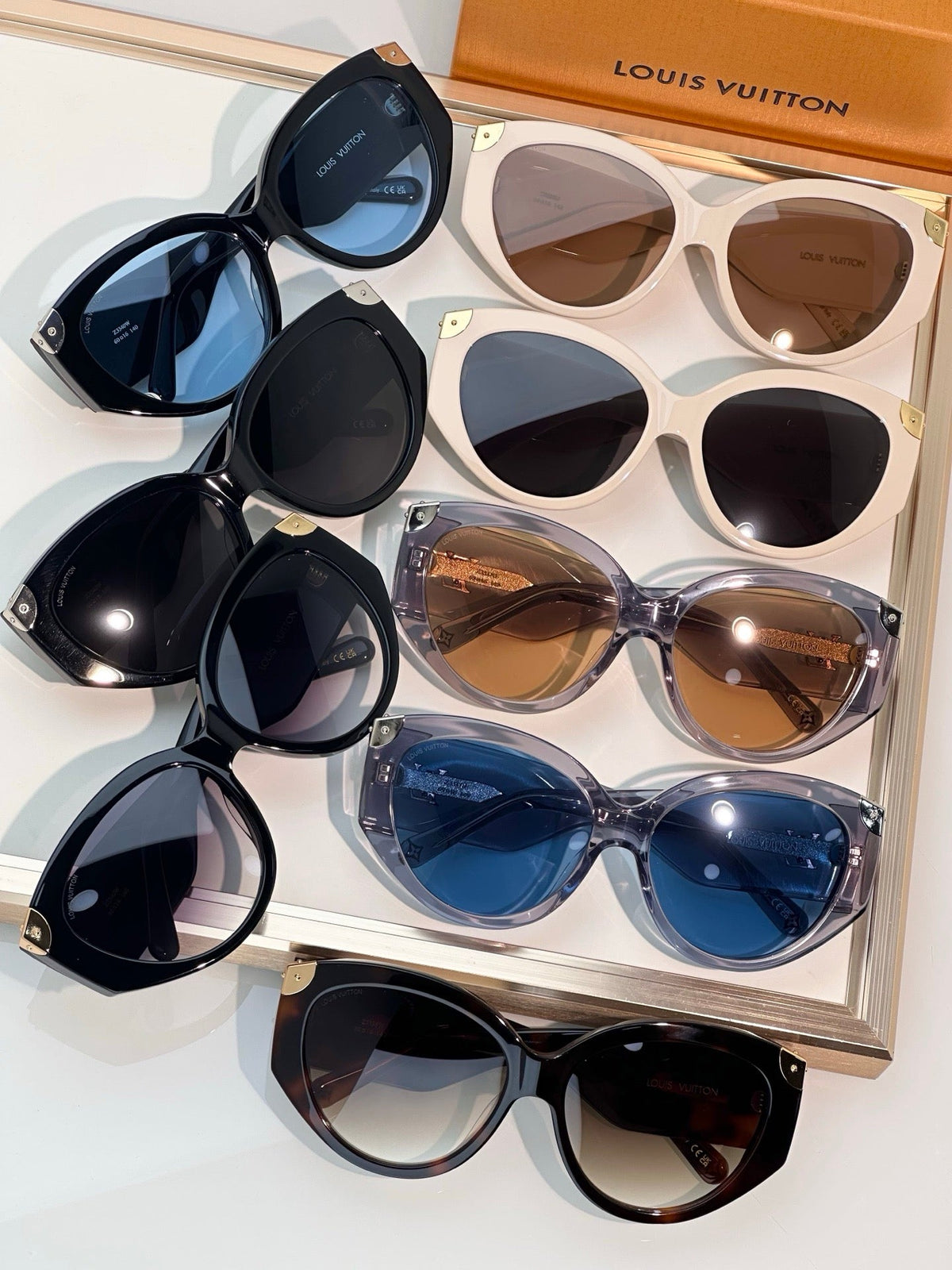 Louis Vuitton Z3340W LV Trunk Cat Eye Sunglasses✨