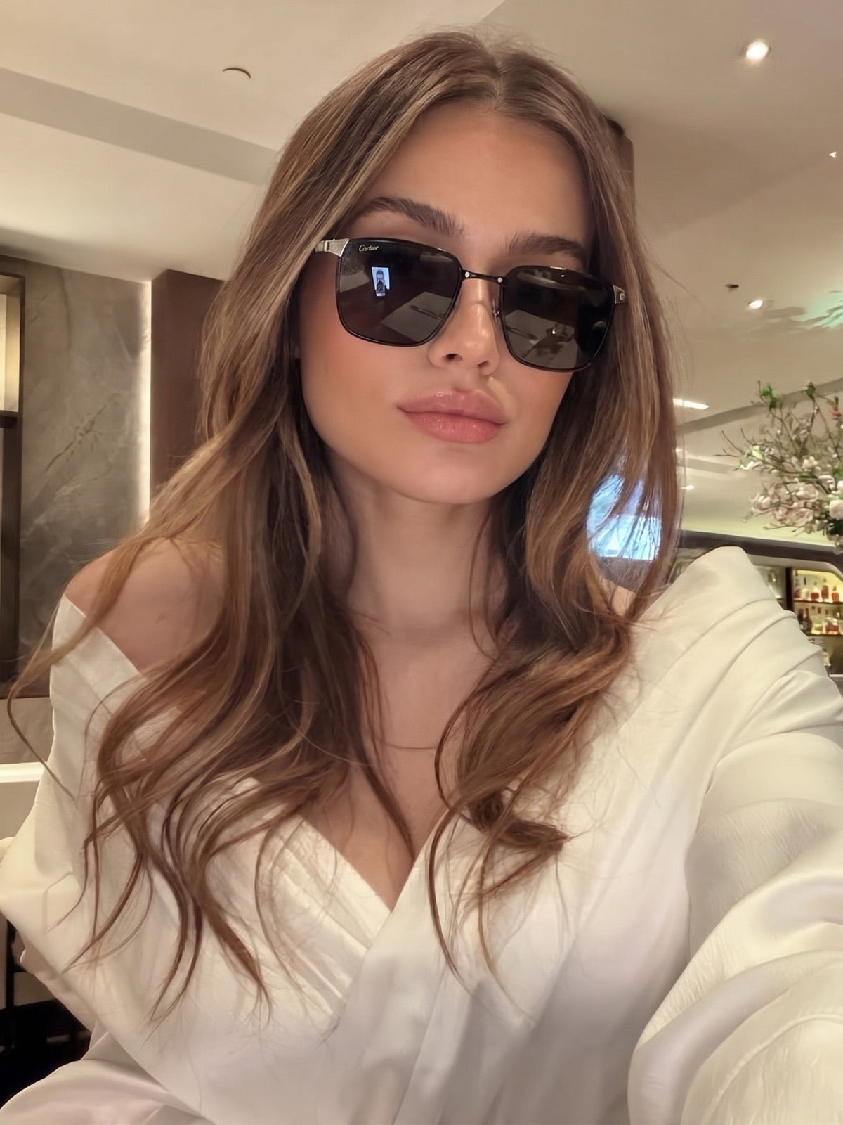 Cartier PREMIÈRE DE CARTIER CT0614O 002 Titanium Sunglasses 🐆