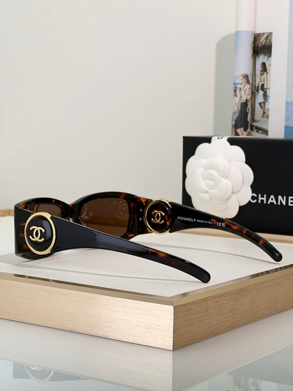 CHANEL 6030S  Rectangular Vintage Sunglasses Chanel Eyewear  🖤