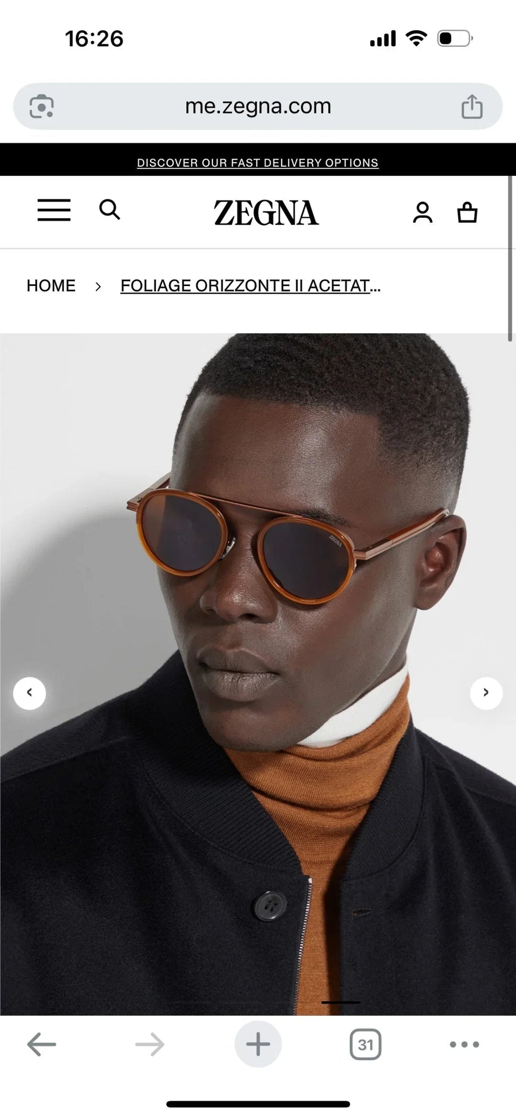 ZEGNA EZ0242 20A 51 Sunglasses 🕶️
