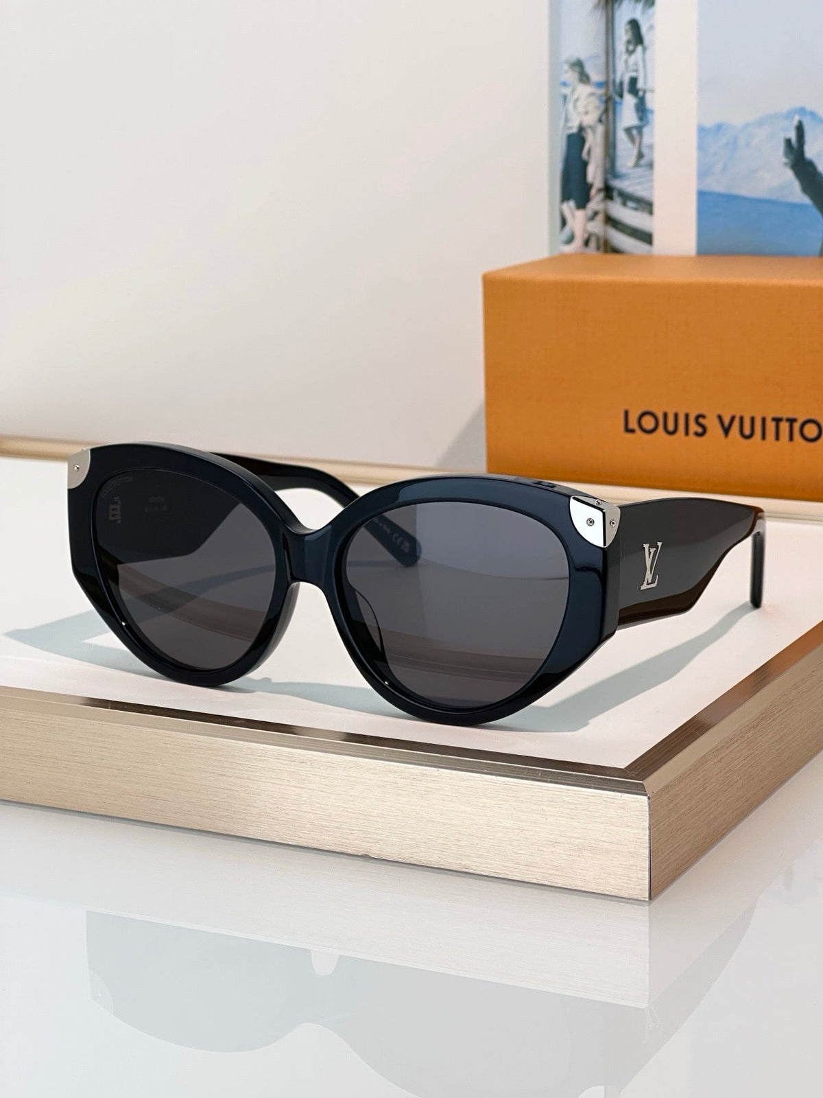 Louis Vuitton Z3340W LV Trunk Cat Eye Sunglasses✨