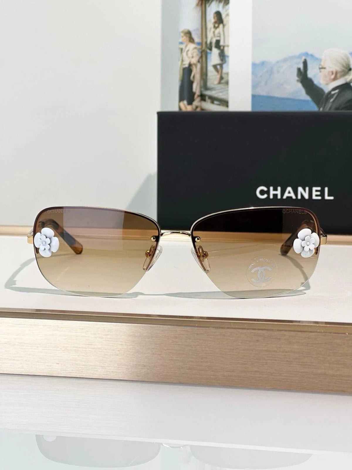 CHANEL Camellia 4135 C126 8G SUNGLASSES   🖤
