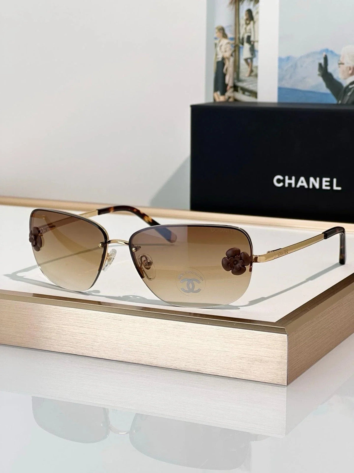 CHANEL Camellia 4135 C126 8G SUNGLASSES   🖤