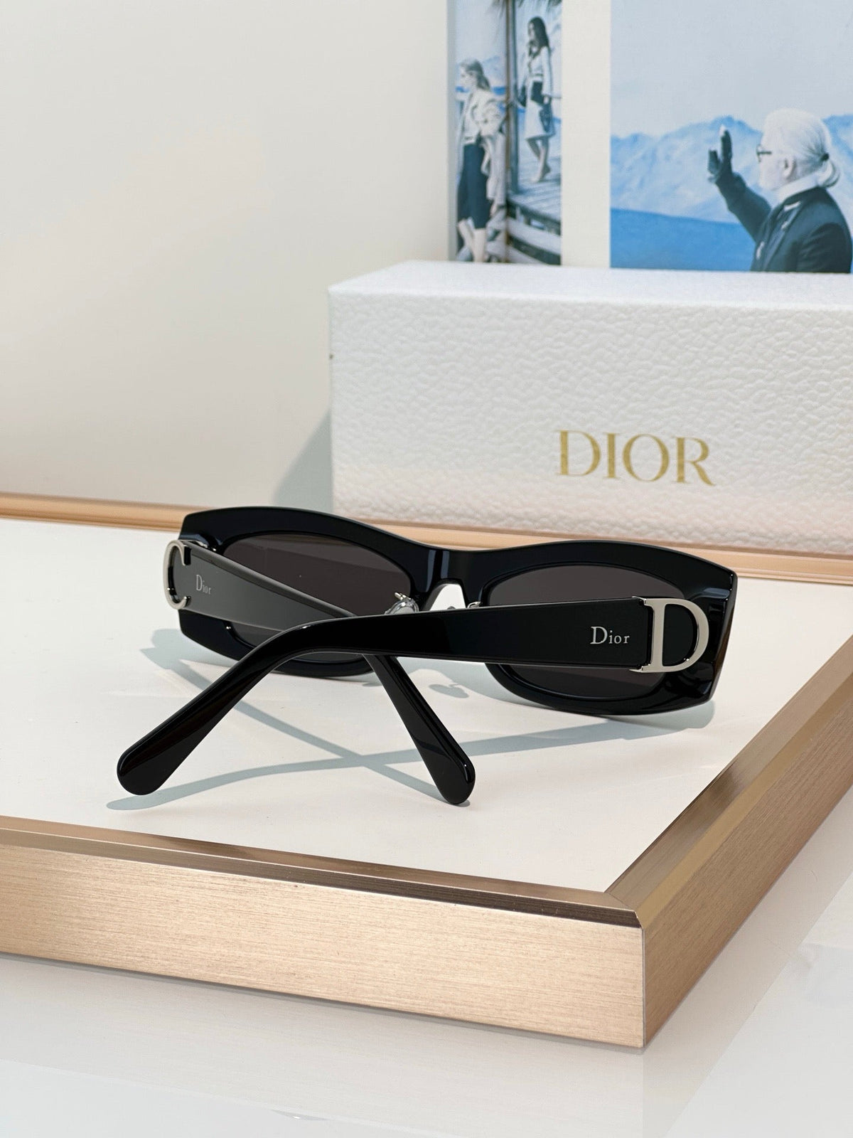 DIOR Dior Initials S1F Black Rectangular Sunglasses✨