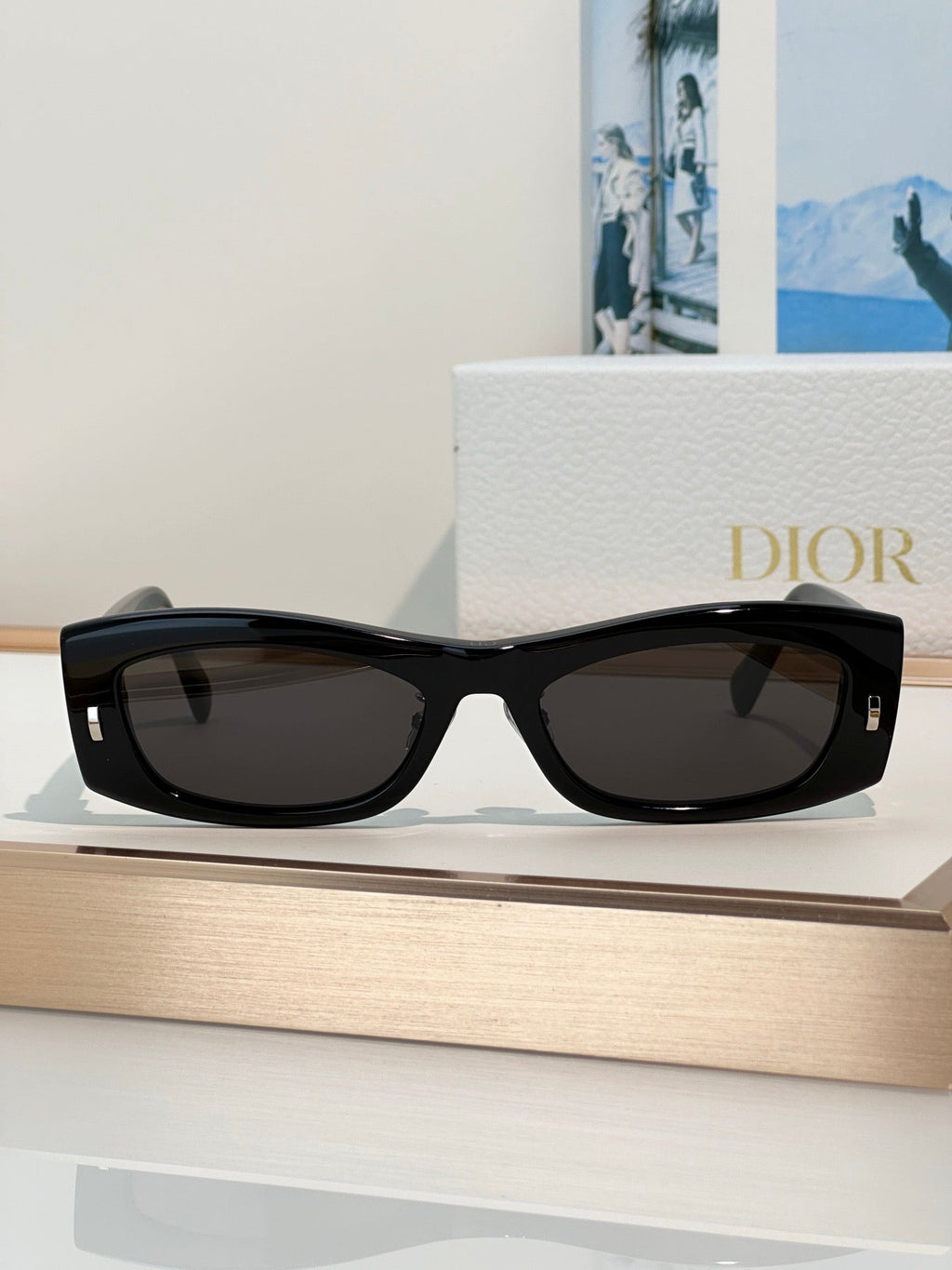 DIOR Dior Initials S1F Black Rectangular Sunglasses✨
