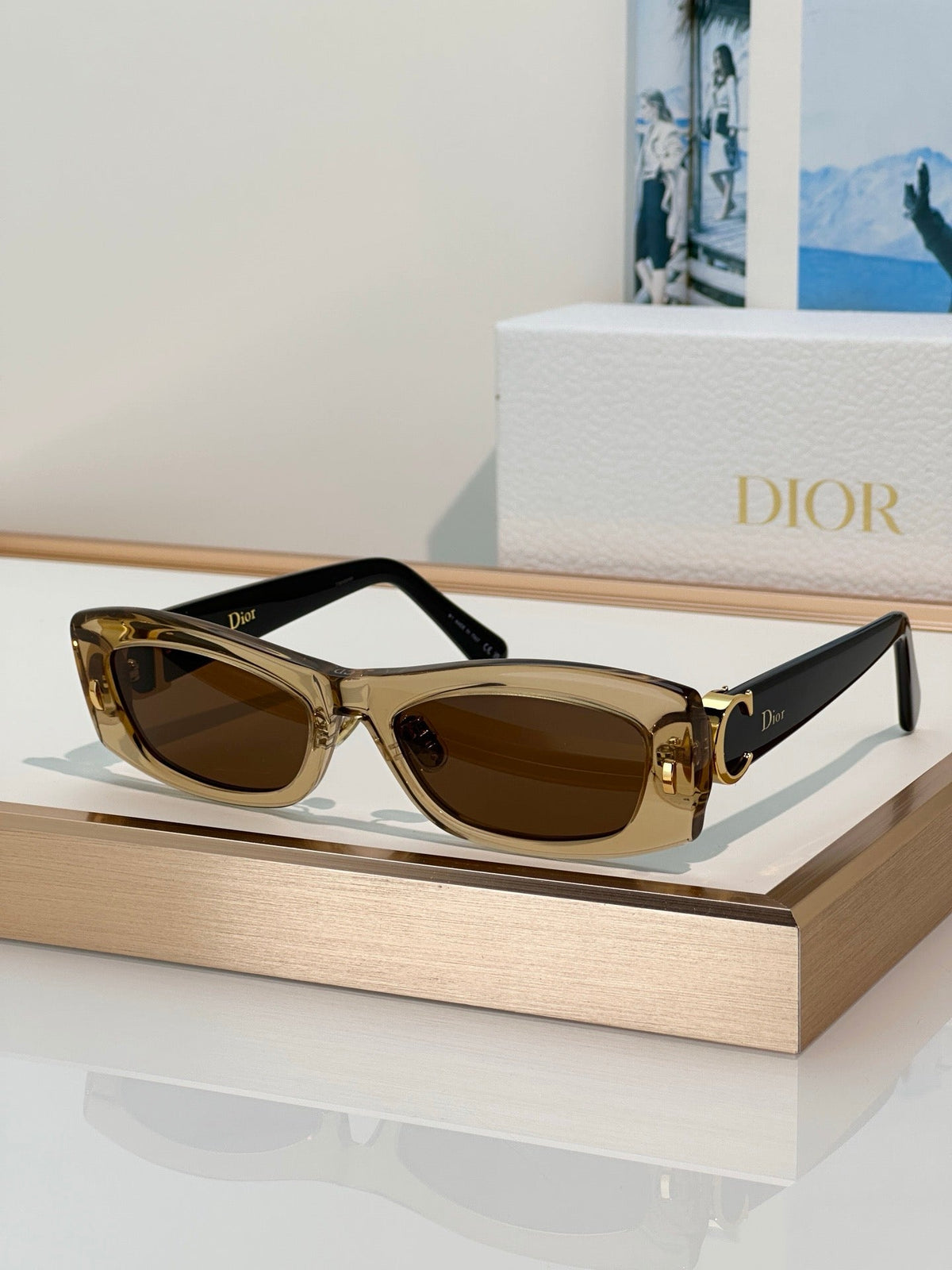DIOR Dior Initials S1F Black Rectangular Sunglasses✨