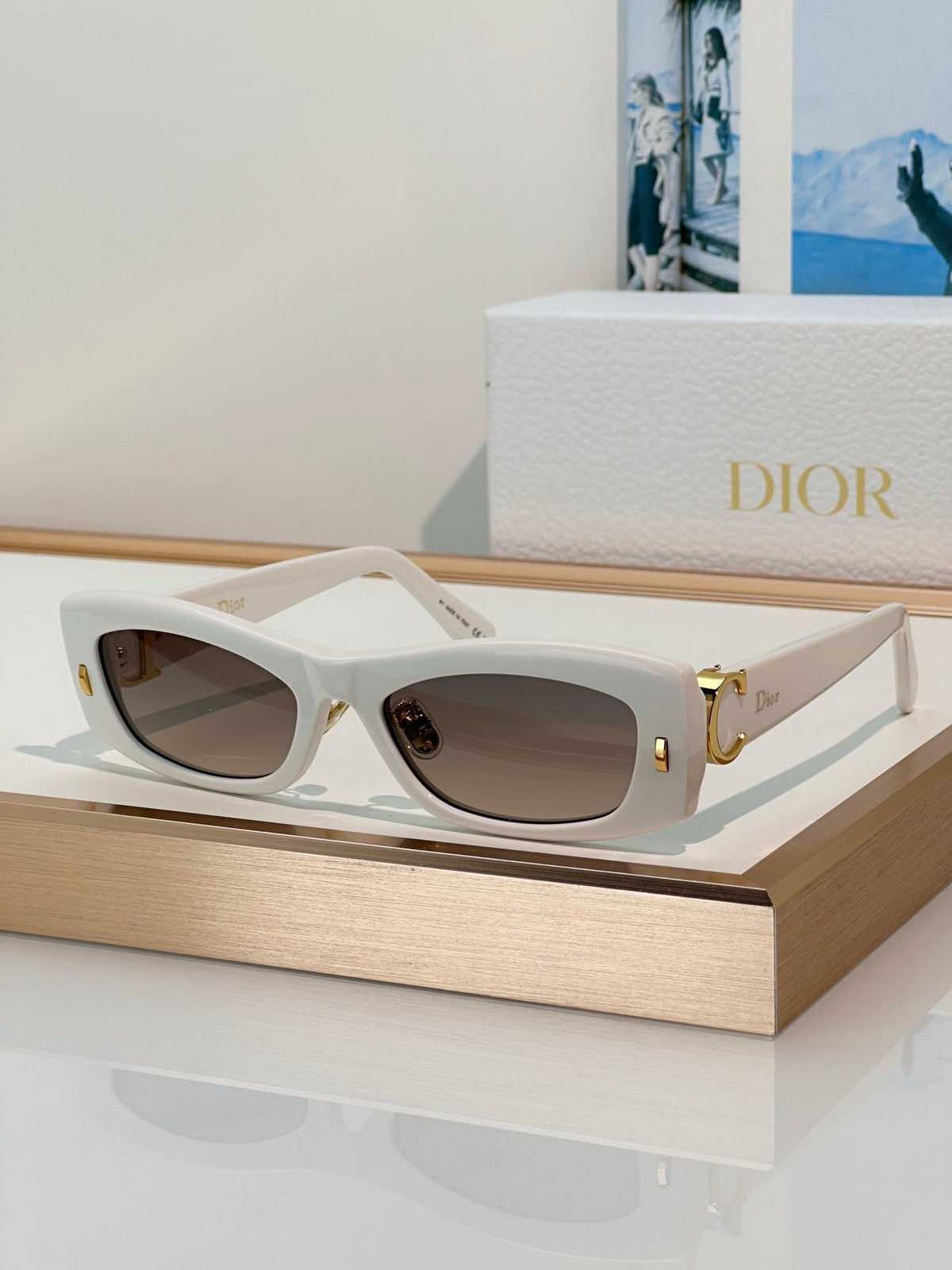 DIOR Dior Initials S1F Black Rectangular Sunglasses✨