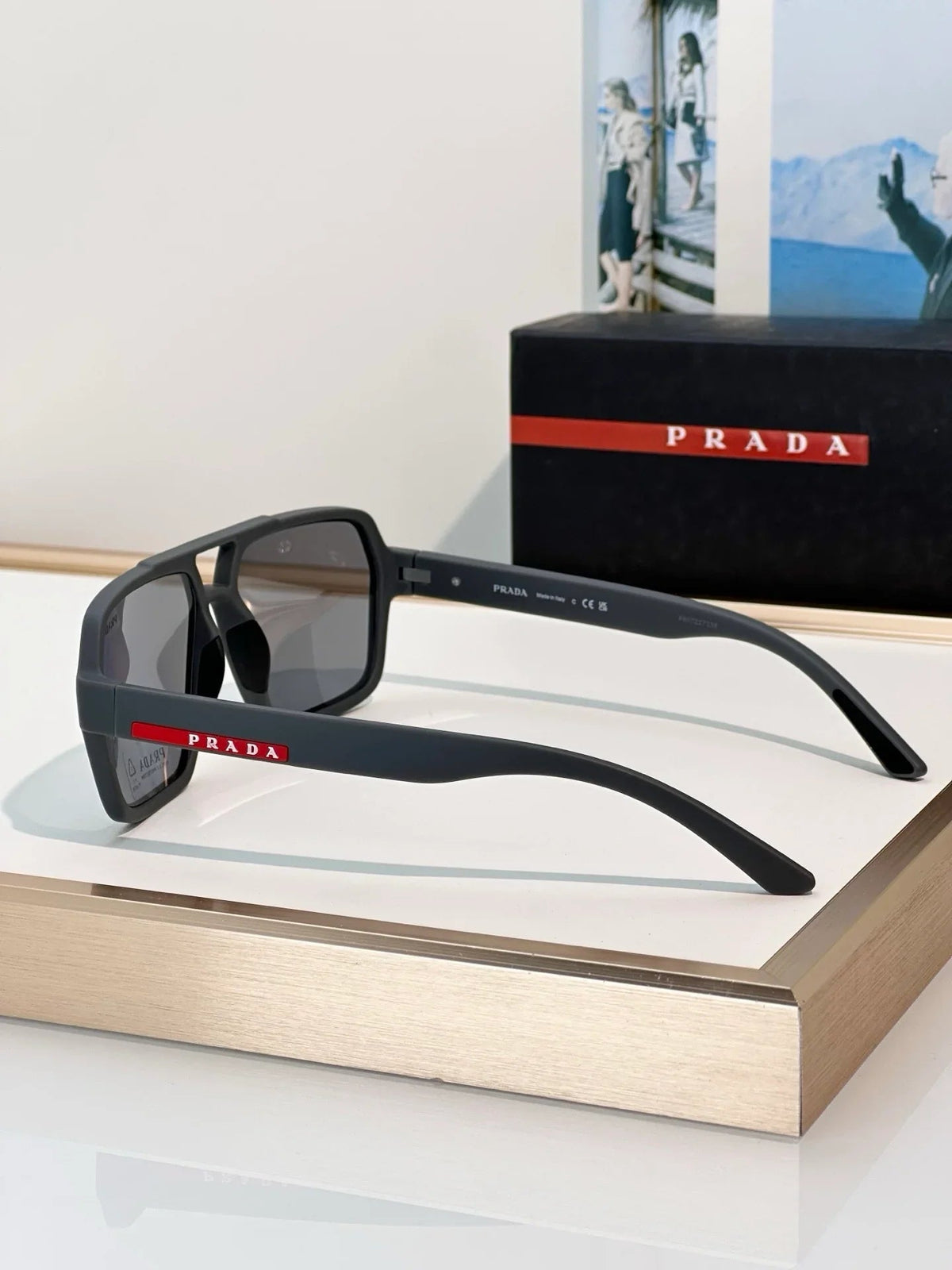 PRADA Linea Rossa SPS A06 DG002G Polarised Sunglasses 🟥