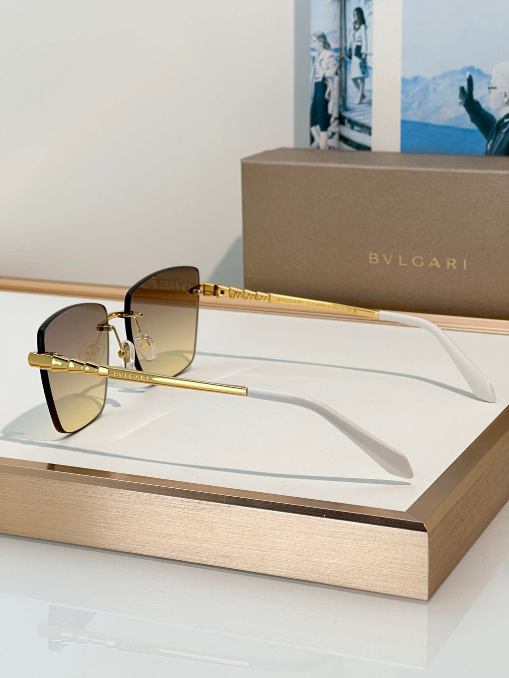 Bvlgari BV40107USerpenti Geometric Sunglasses ✨