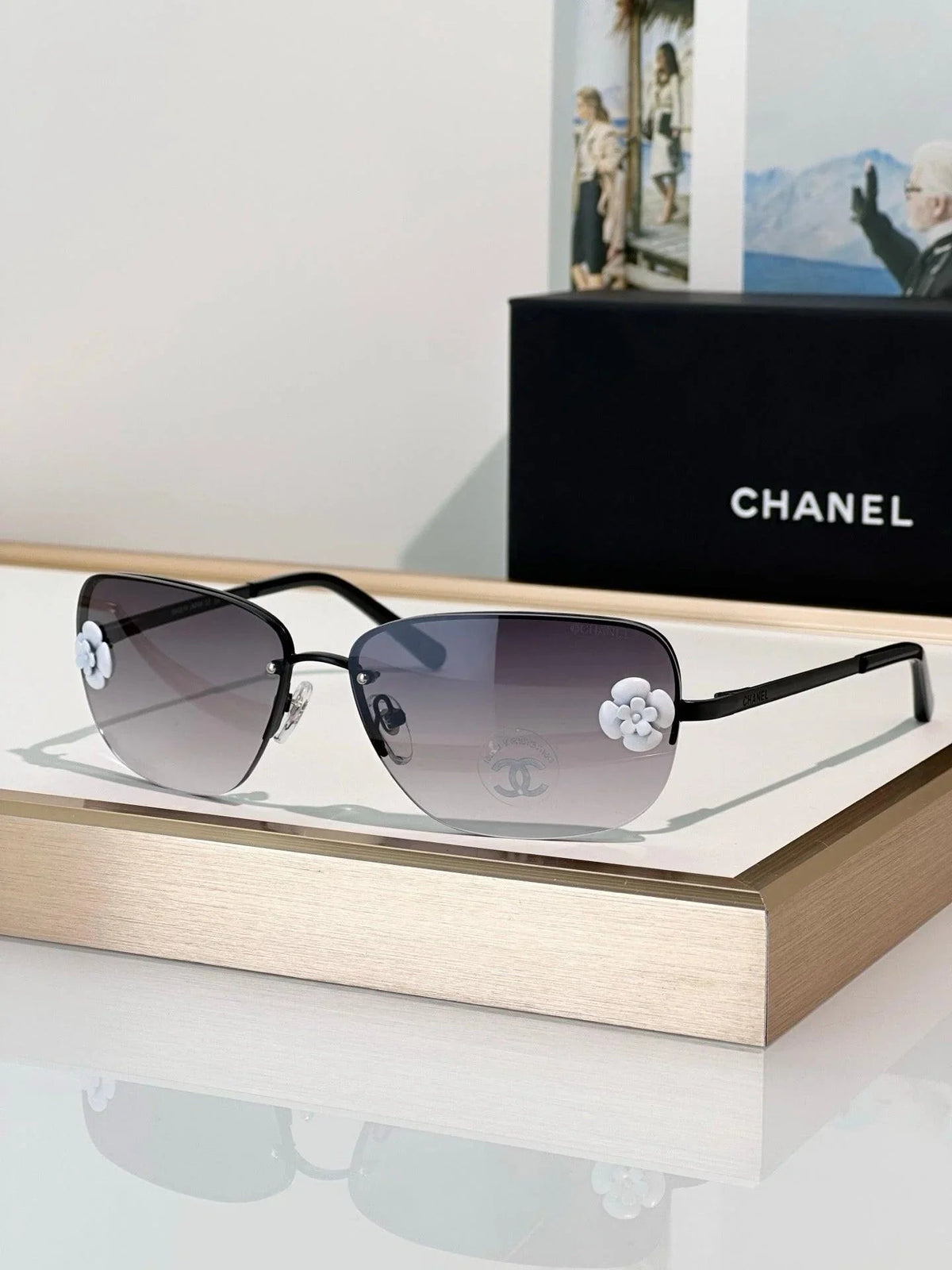 CHANEL Camellia 4135 C126 8G SUNGLASSES   🖤