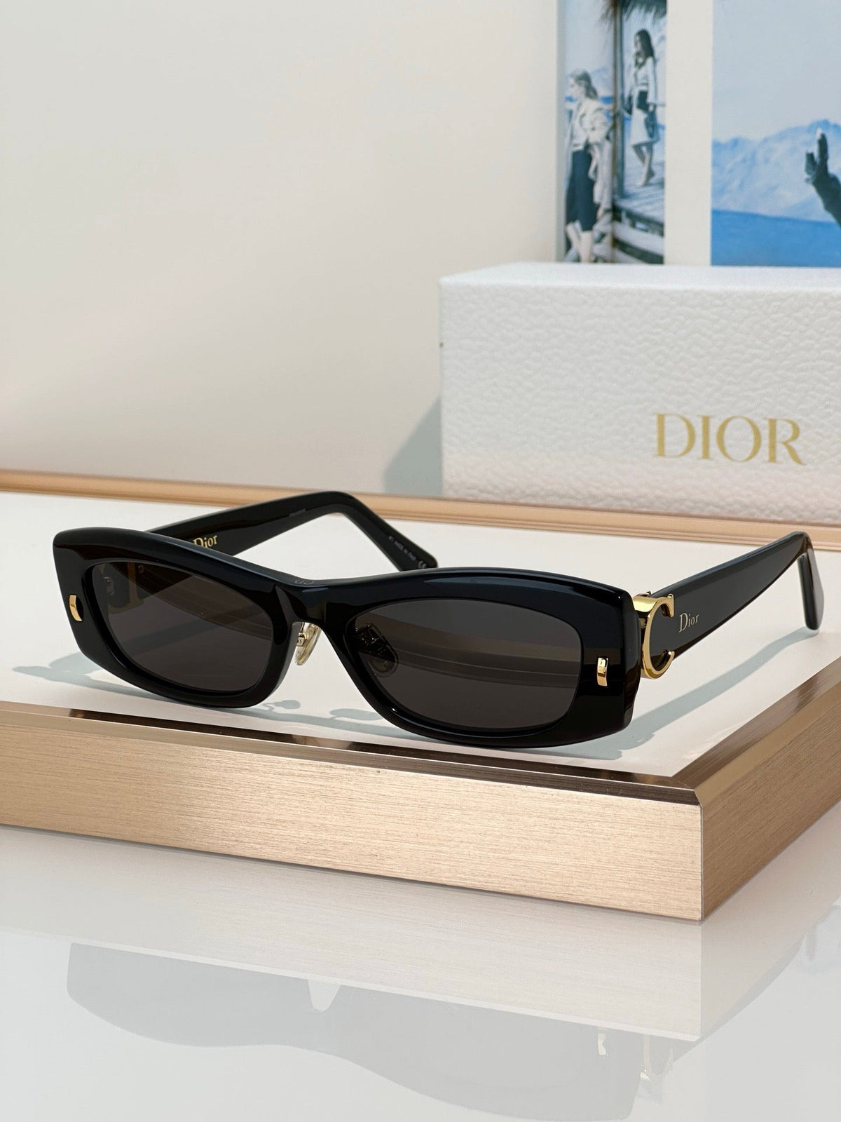 DIOR Dior Initials S1F Black Rectangular Sunglasses✨