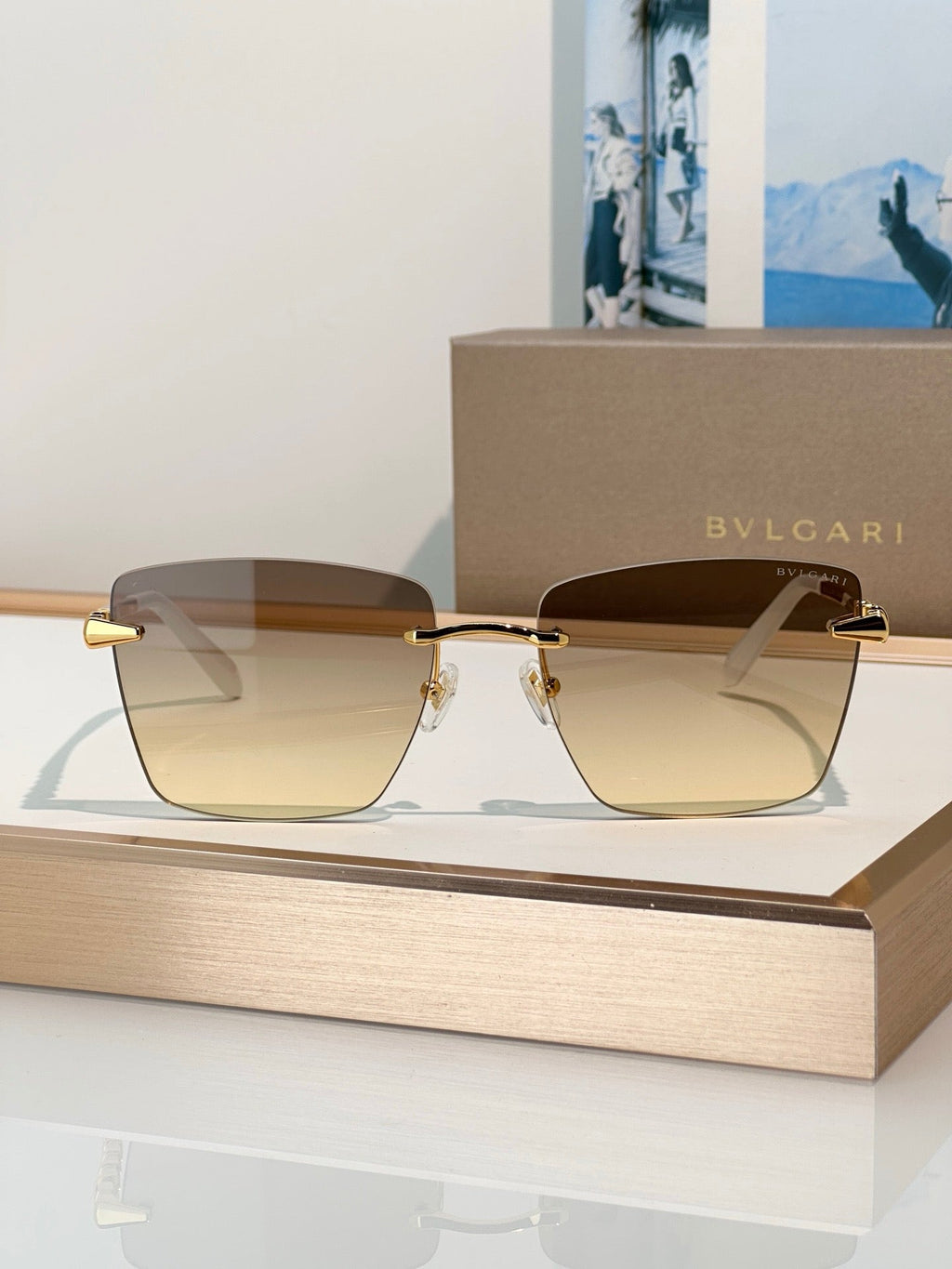 Bvlgari BV40107USerpenti Geometric Sunglasses ✨
