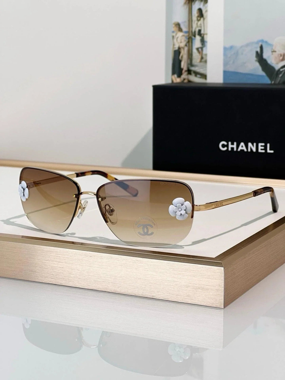CHANEL Camellia 4135 C126 8G SUNGLASSES   🖤