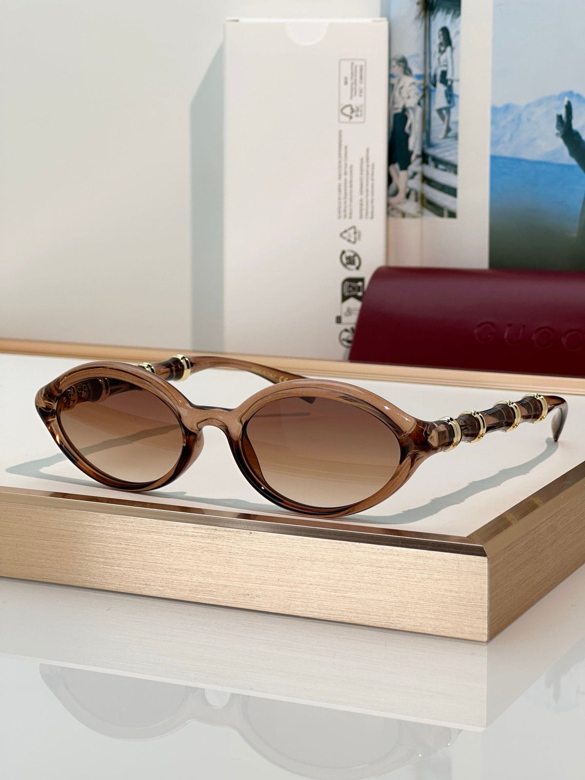 Gucci GG2059S Oval frame Sunglasses 🇮🇹