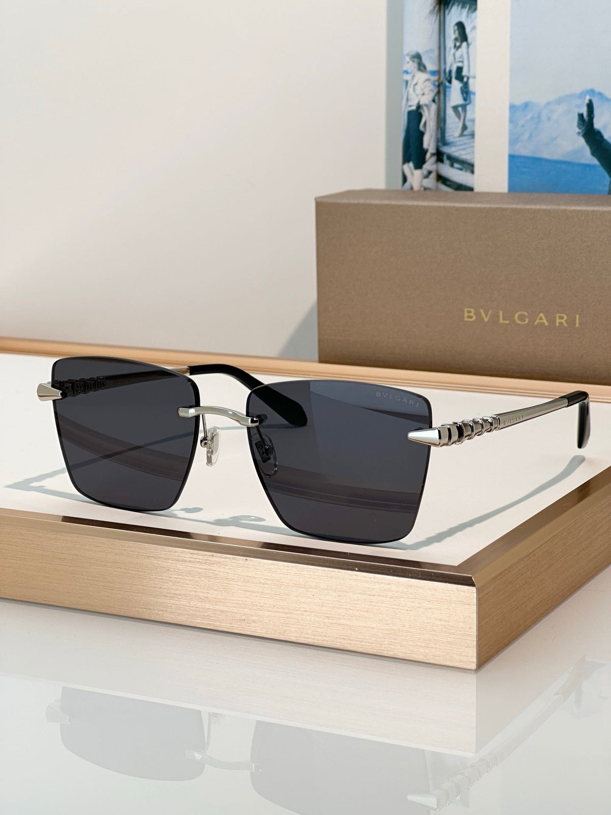 Bvlgari BV40107USerpenti Geometric Sunglasses ✨
