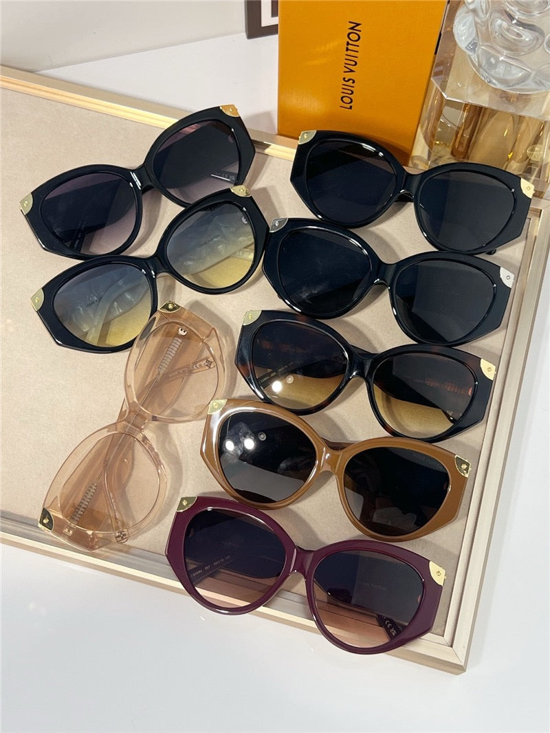Louis Vuitton Z3339E LV Trunk Cat Eye Sunglasses ✨