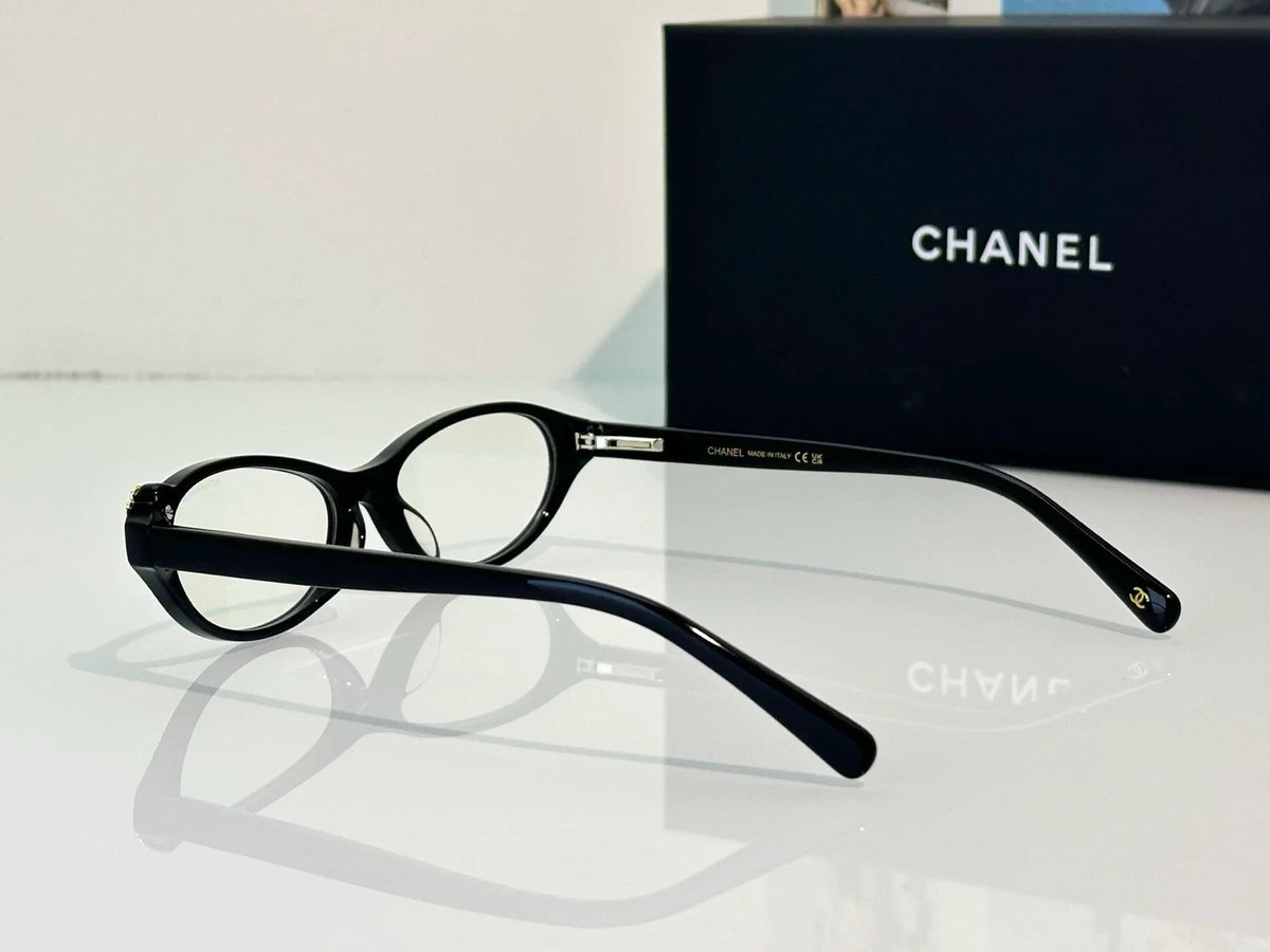 CHANEL 3099 Eyeglasses Camellia CC logo cateye frame Eyewear  🖤