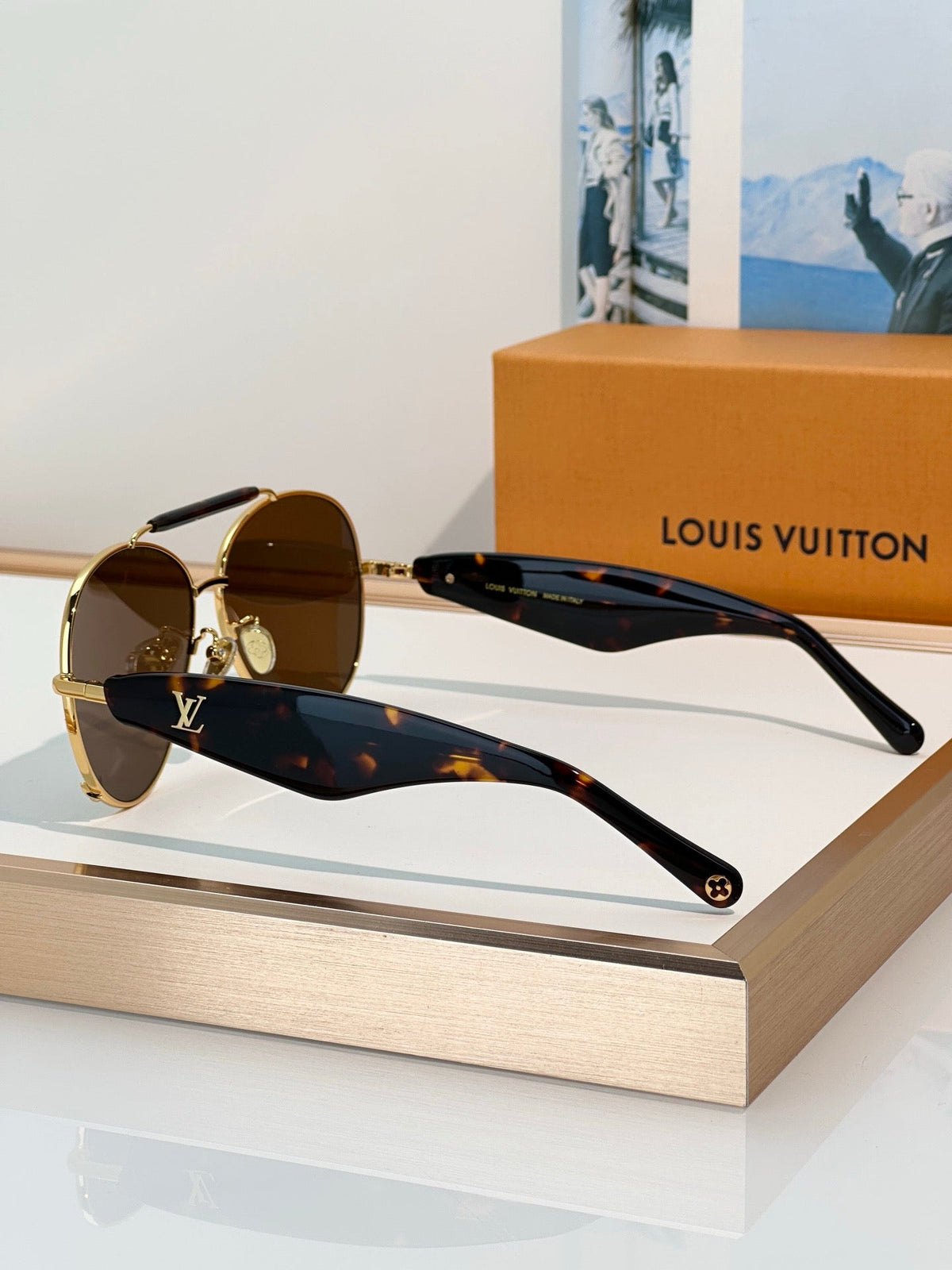 Louis Vuitton Z3463U LVision Light Pilot Sunglasses ✨