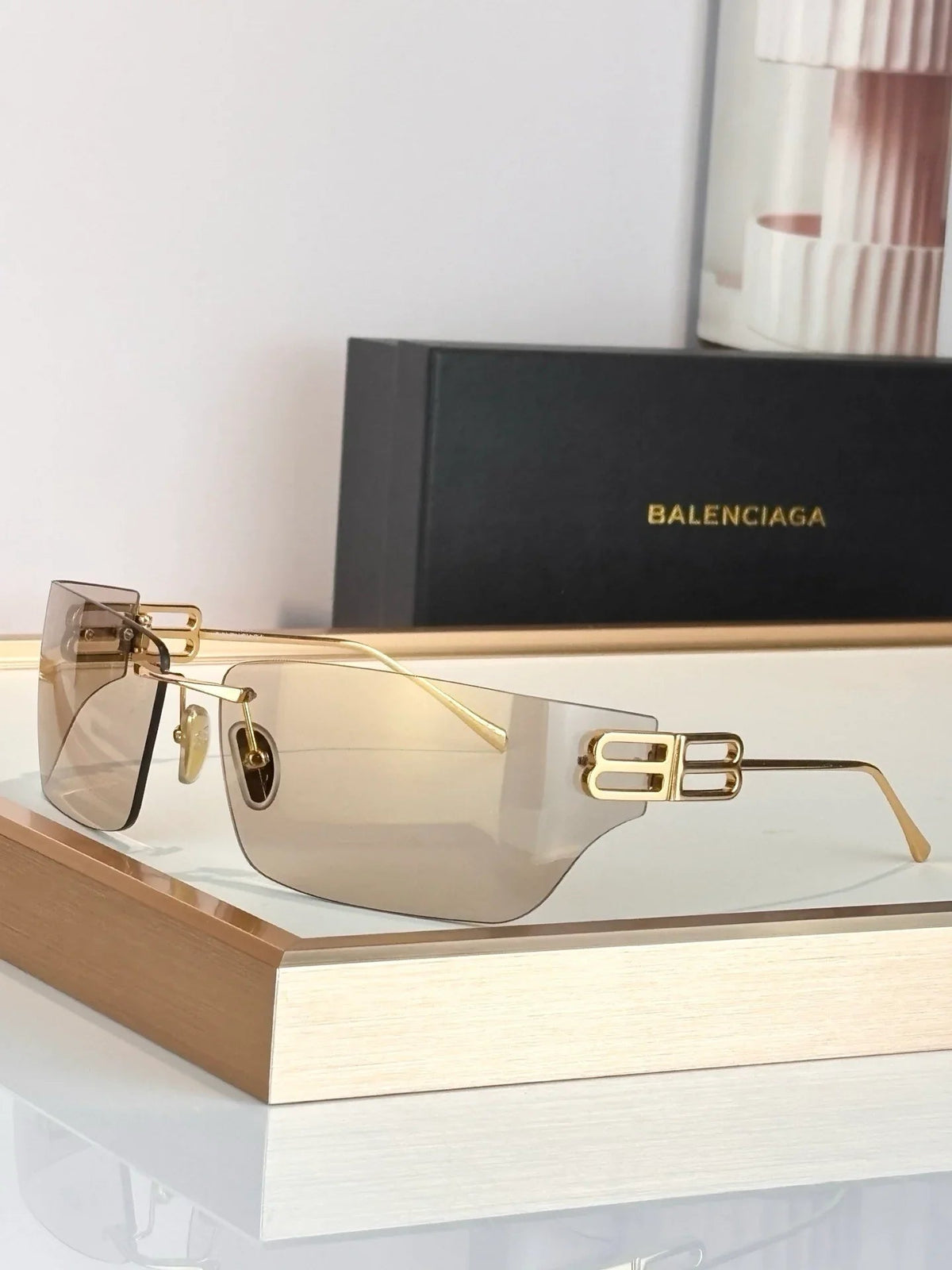 BALENCIAGA   BB0383S-001 - UNISEX PANTOS  Sunglasses🖤