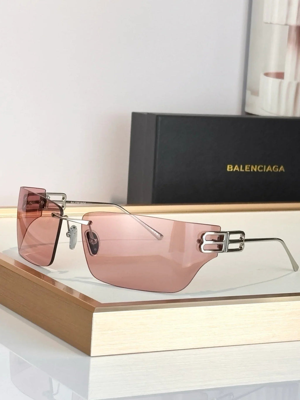 BALENCIAGA   BB0383S-001 - UNISEX PANTOS  Sunglasses🖤