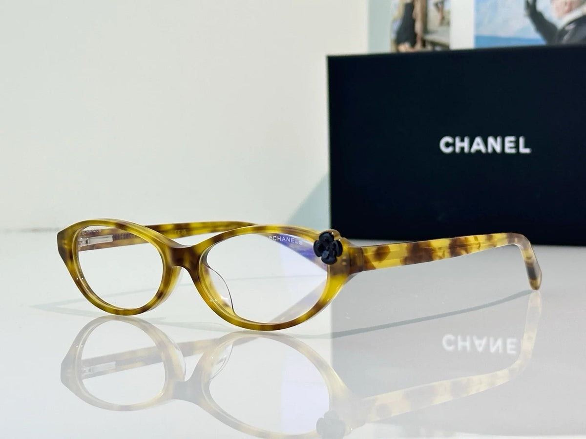 CHANEL 3099 Eyeglasses Camellia CC logo cateye frame Eyewear  🖤