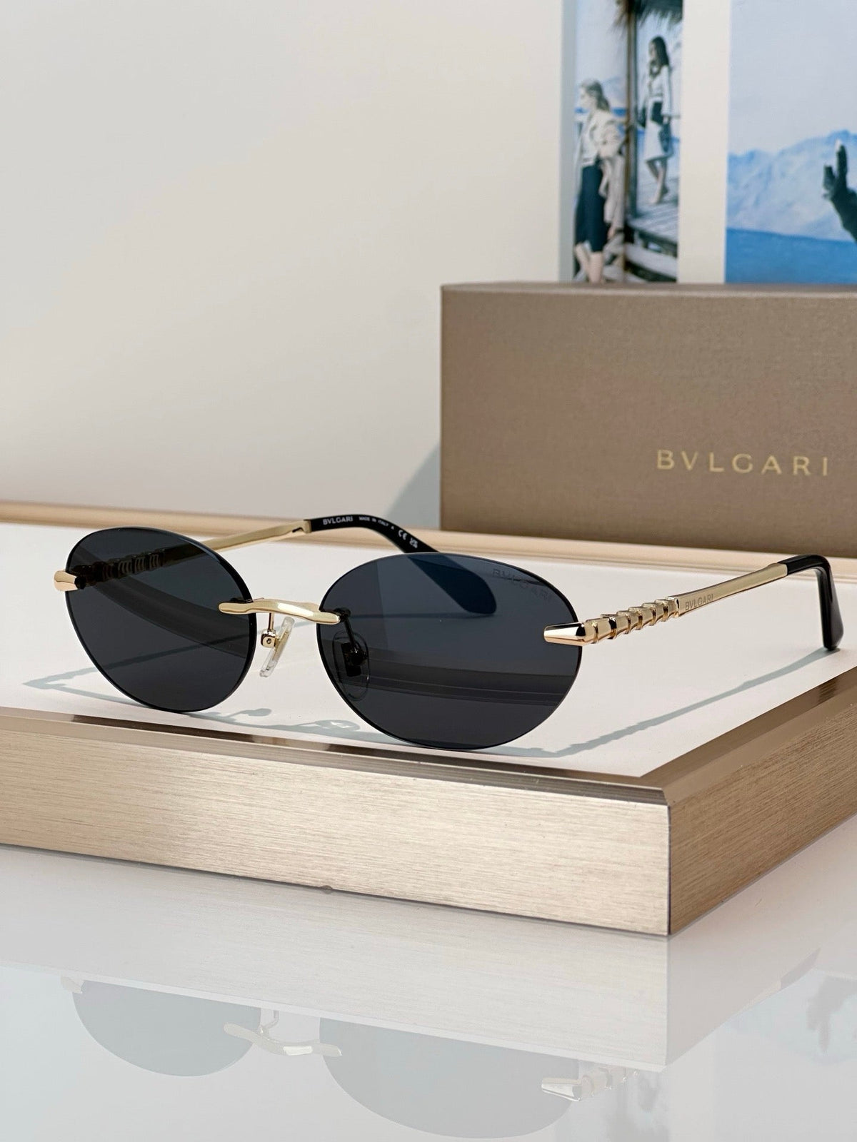 BVLGARI Serpenti Viper BV50070U 028 Blue Control Sunglasses ✨