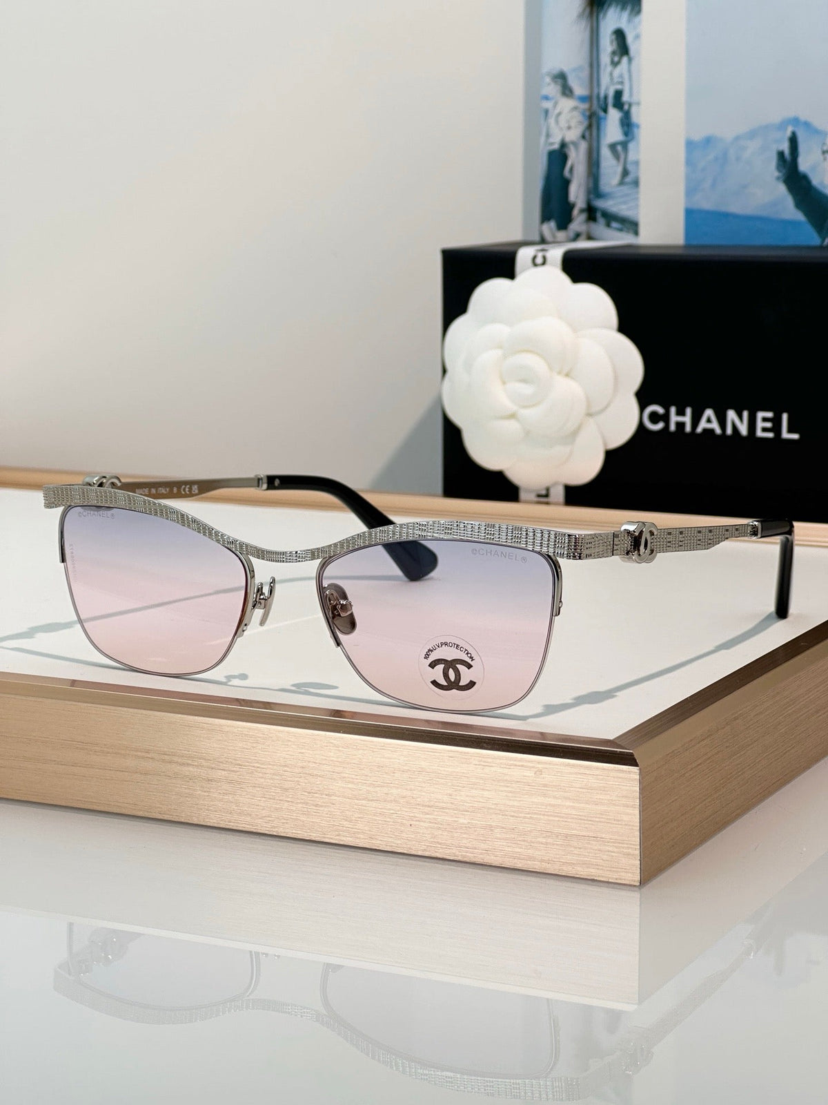 CHANEL Cat Eye 4302 C450/6H SUNGLASSES🖤
