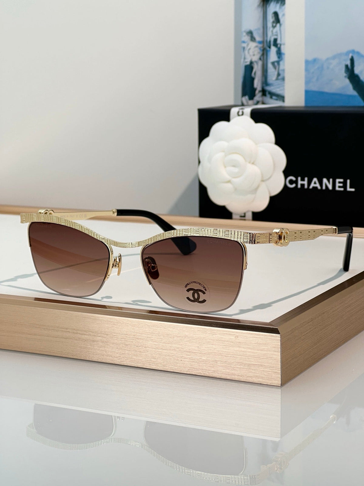 CHANEL Cat Eye 4302 C450/6H SUNGLASSES🖤