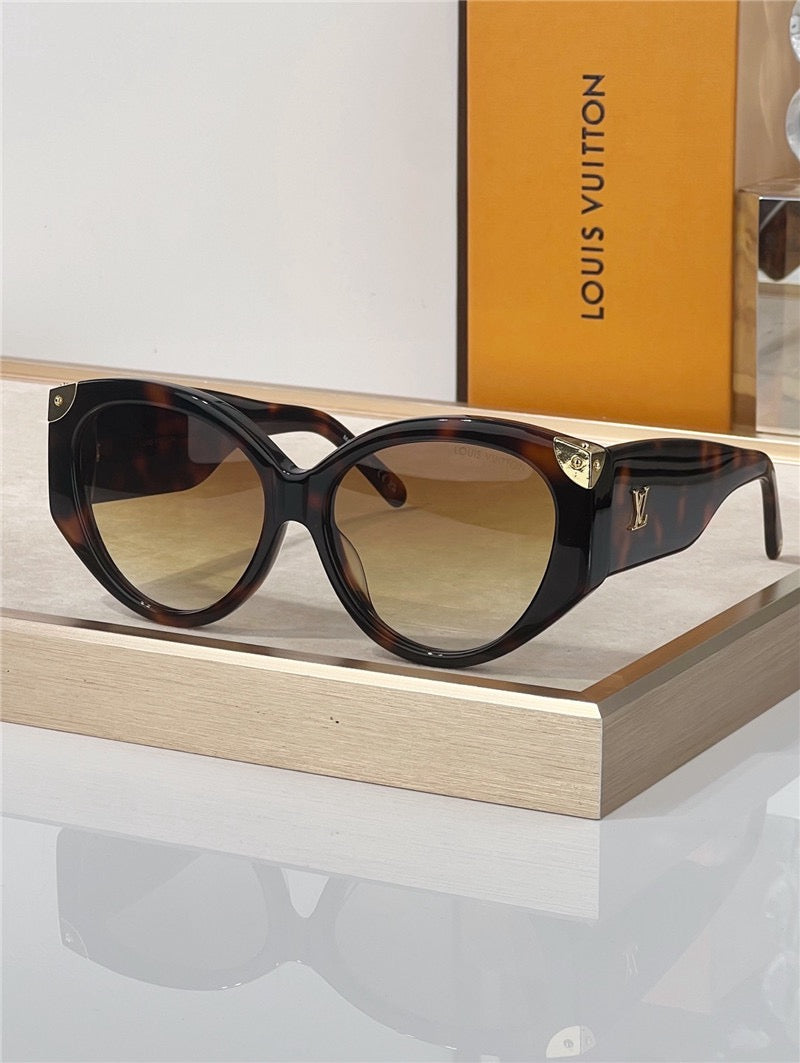 Louis Vuitton Z3339E LV Trunk Cat Eye Sunglasses ✨
