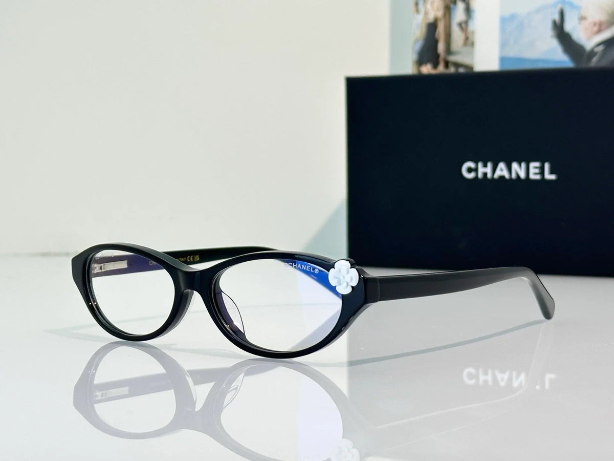 CHANEL 3099 Eyeglasses Camellia CC logo cateye frame Eyewear  🖤