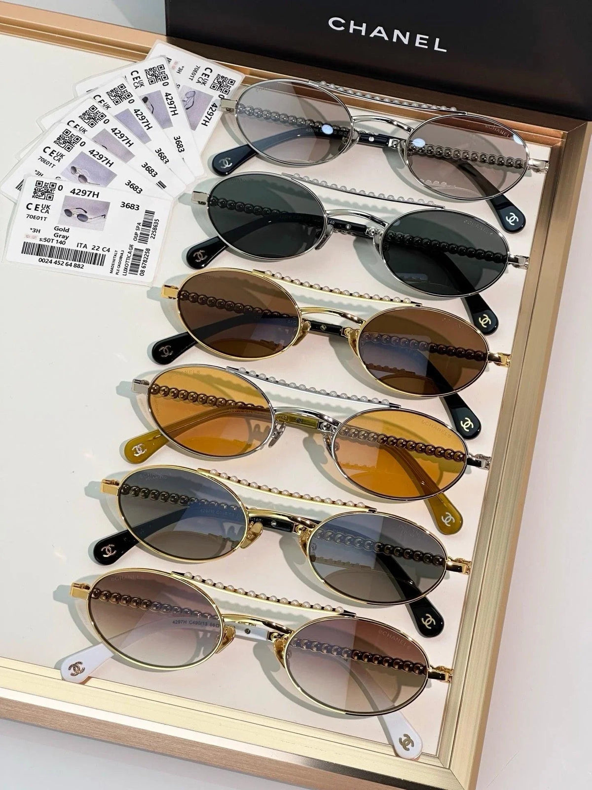 CHANEL 4297H Oval Sunglasses  Chanel Eyewear  🖤