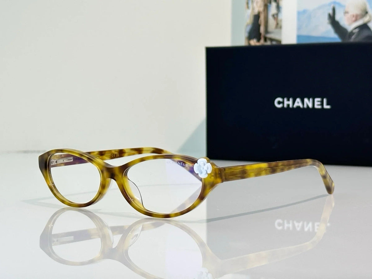 CHANEL 3099 Eyeglasses Camellia CC logo cateye frame Eyewear  🖤