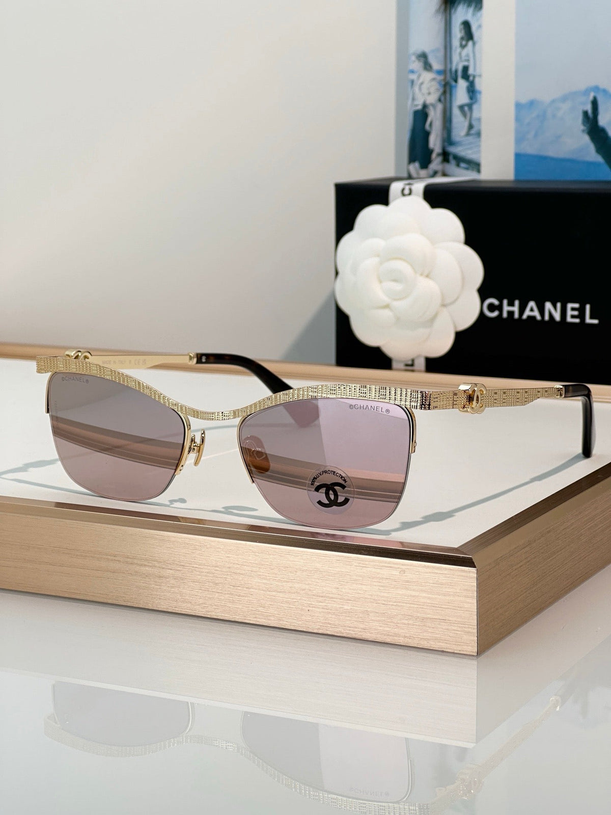 CHANEL Cat Eye 4302 C450/6H SUNGLASSES🖤