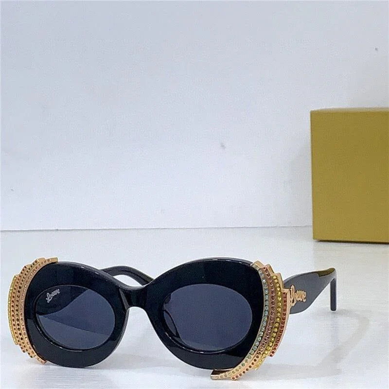 LOEWE Loewe Paula's Ibiza embellished round unglasses ✨