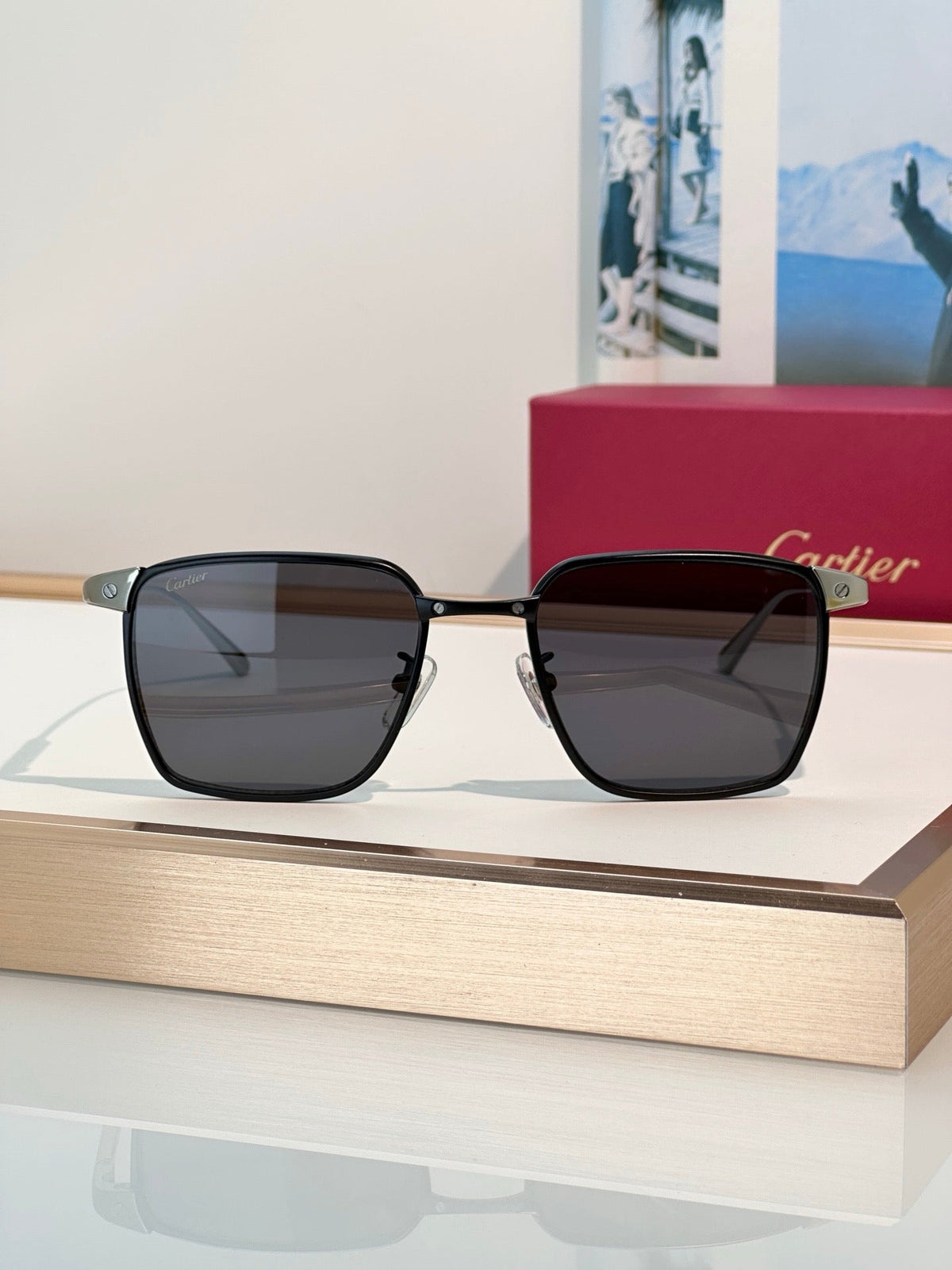 Cartier PREMIÈRE DE CARTIER CT0614O 002 Titanium Sunglasses 🐆