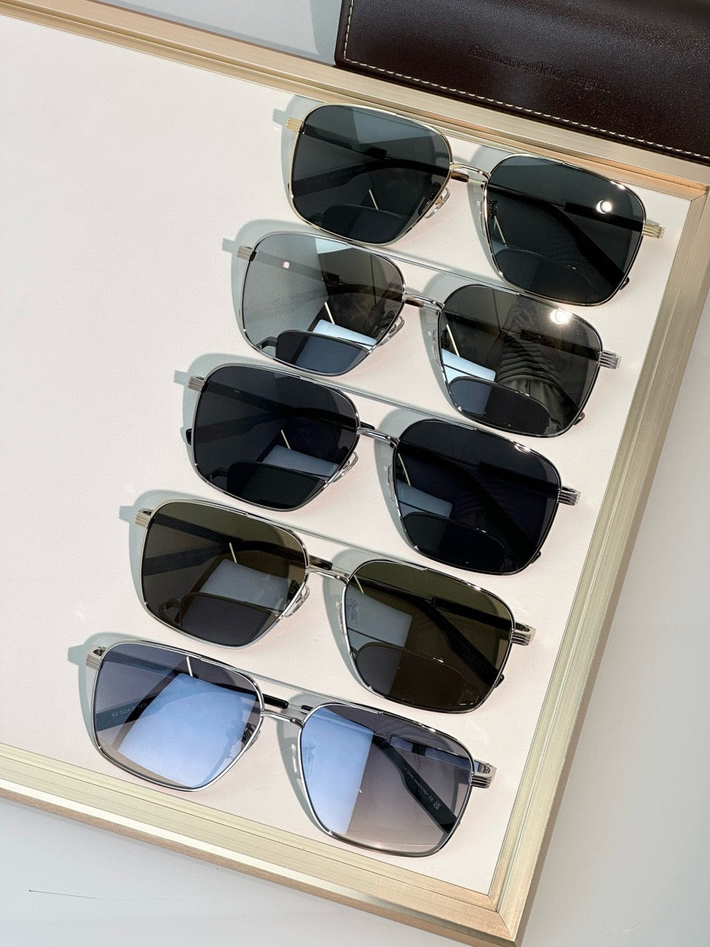 ZEGNA EZ0224-d 08v 60 Shiny Alt Fit Sunglasses 🕶️