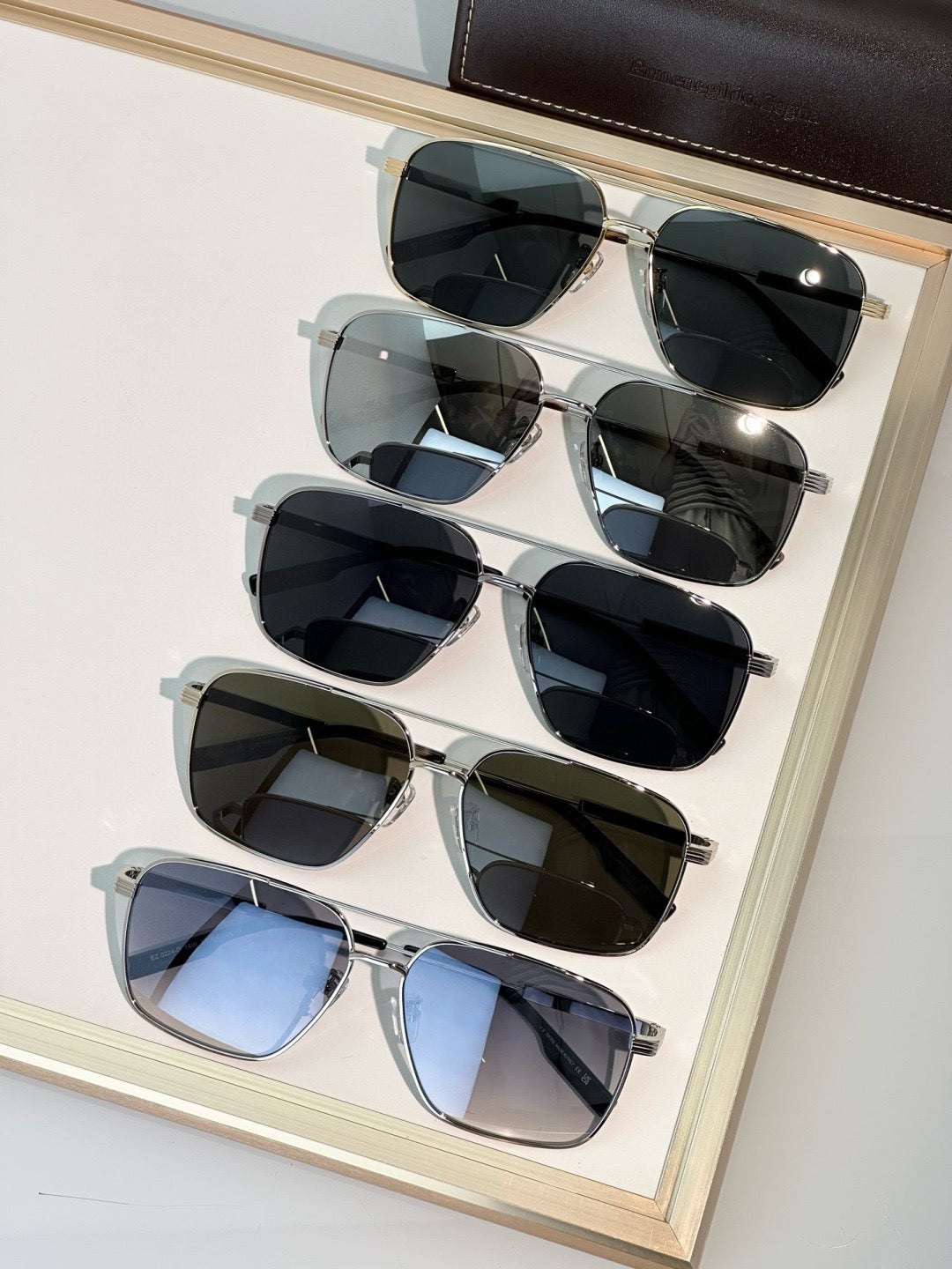 ZEGNA EZ0224-d 08v 60 Shiny Alt Fit Sunglasses 🕶️
