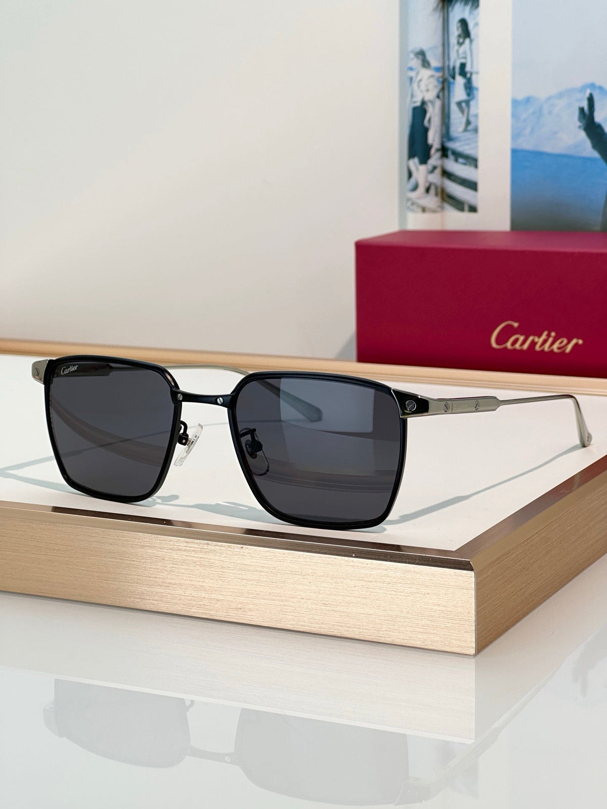 Cartier PREMIÈRE DE CARTIER CT0614O 002 Titanium Sunglasses 🐆