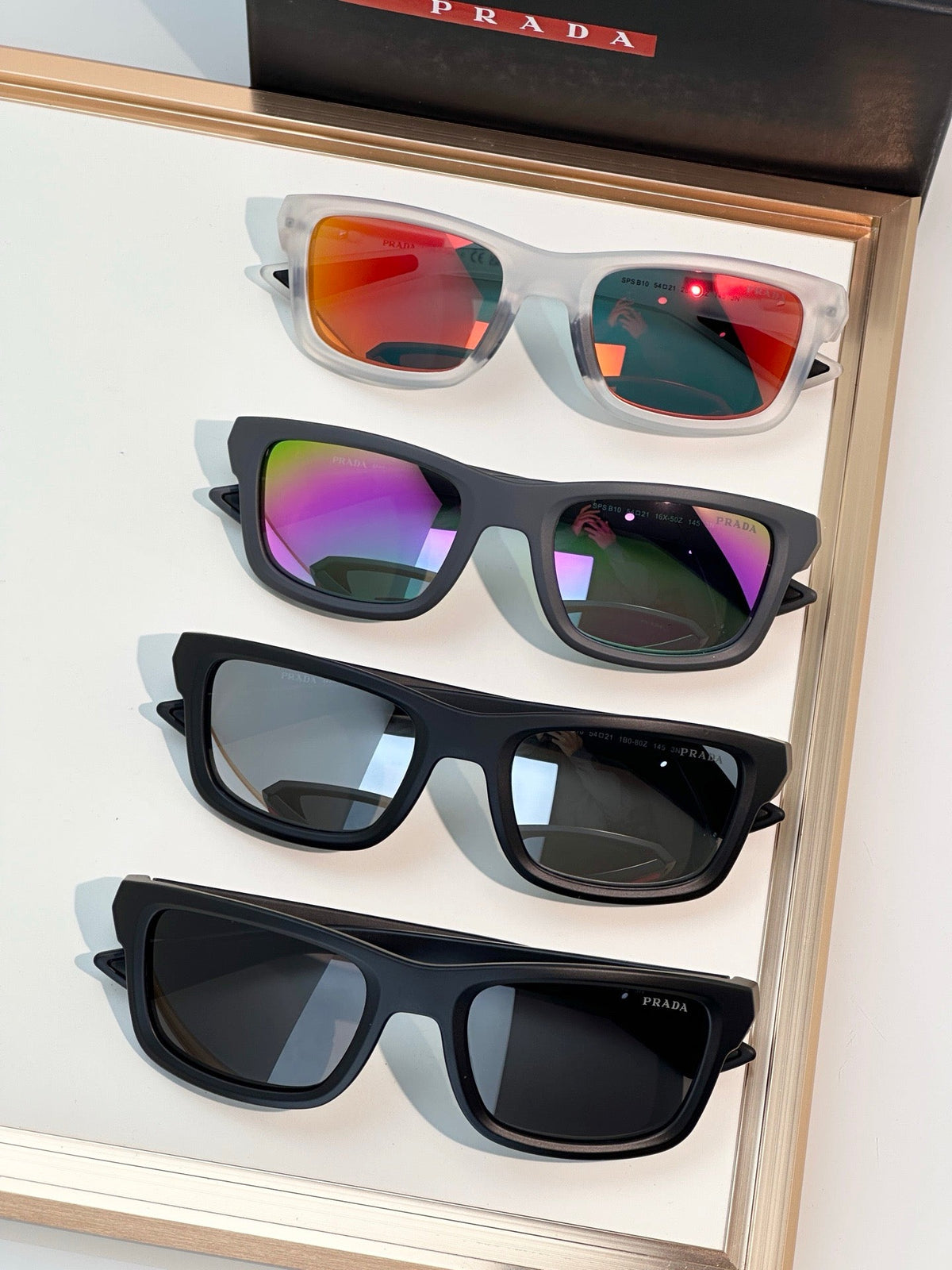 PRADA Linea Rossa PS B10S 1BO08Z Sunglasses 🟥