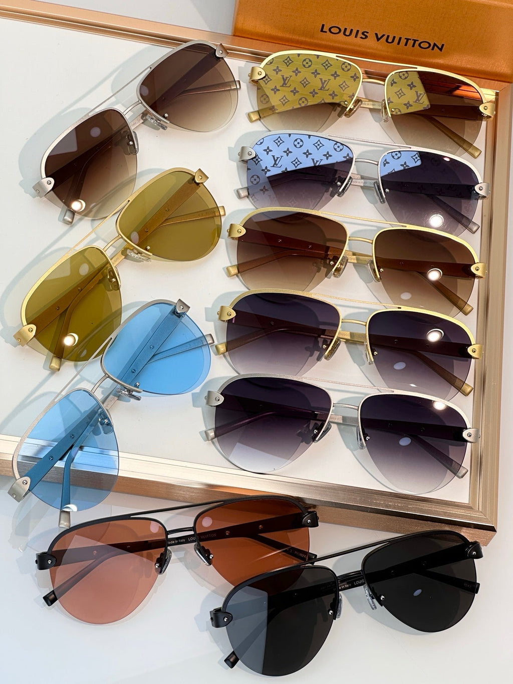 Louis Vuitton Z3248U New LV Trunk Pilot Sunglasses  ✨
